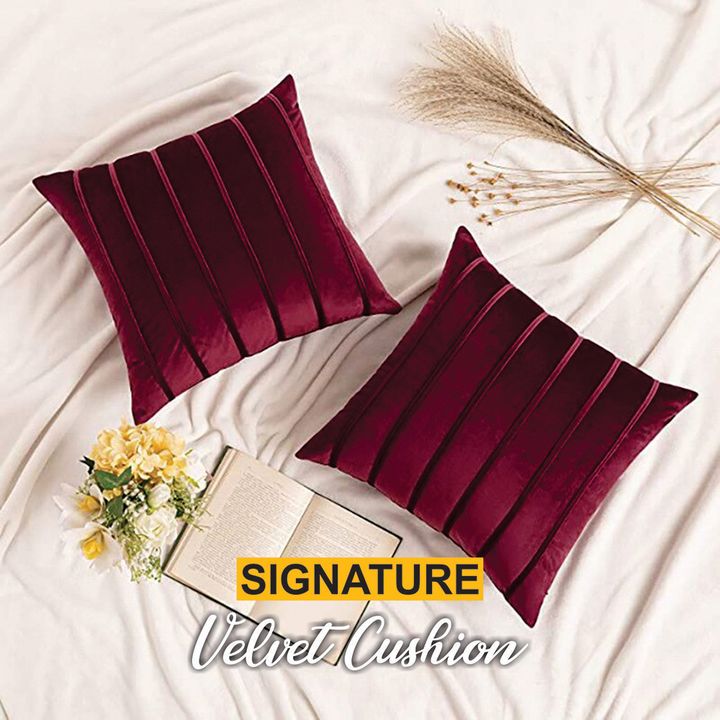 Maroon Velvet Cushion