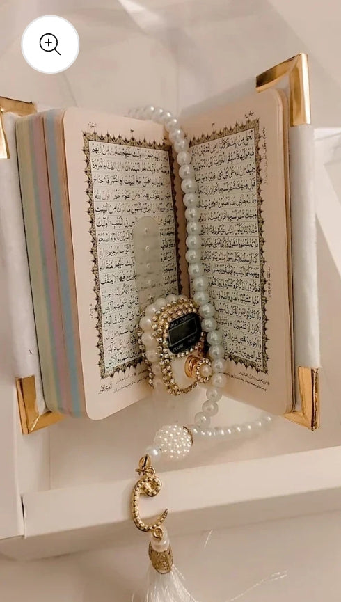 Turkish Imported Holy Qur'an Set with Digital counter and Tasbeeh